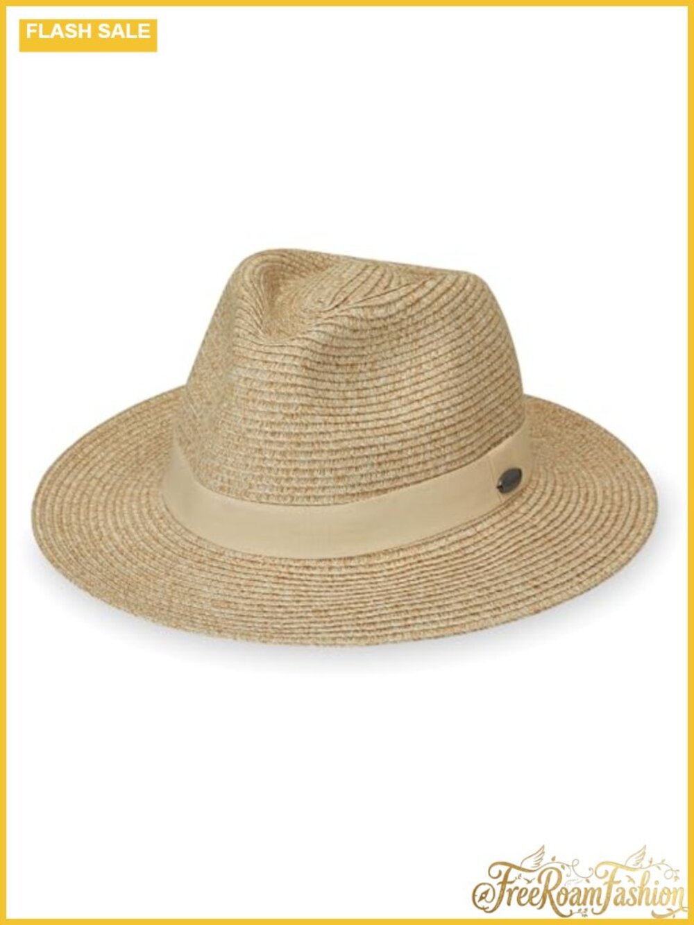 Wallaroo Caroline Fedora Sun Hat UPF 50+ Packable Adjustable Travel